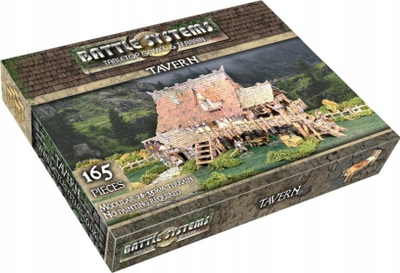 Set terreni për tavolinë Battle Systems Modular Fantasy Scenery Tavern, me disa kate, për miniatura 28mm, shumëngjyrësh