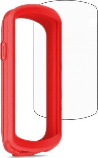 Mbulesë silikoni për Garmin Edge 1040, me xham mbrojtës 9H, blu