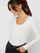Bluzë PIECES PCKITTE Slim Fit, e bardhë