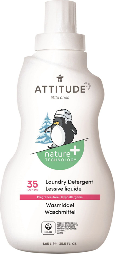 Shampon për larjen e rrobave të fëmijëve Attitude, 1050 ml