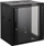 Kabinet muri Intellinet Network Solutions 19" 9U, kapacitet 60 kg, derë xhami, gri