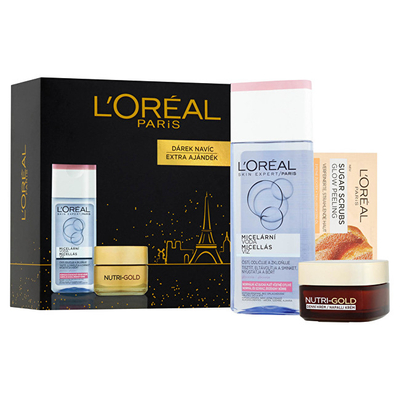 Set solucion pastrimi 200 ml + krem ushqyes dite Nutri-Gold 50 ml Loreal Paris