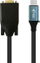 Kabllo I-TEC, USB-C - D-Sub (VGA), 1.5 m, e zezë