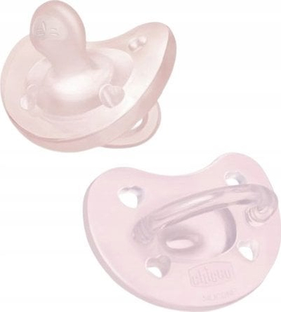Biberon Chicco Physio Soft, silikoni, 2 6 muaj, rozë