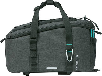 Çantë bagazhi biçiklete Basil Discovery 365D, 9L, sistem MIK, gri e errët