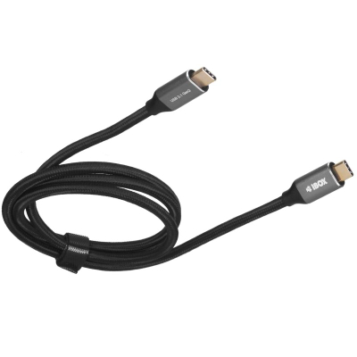 Kabllo USB iBOX TC31G2, USB-C në USB-C, 1 m, i zi