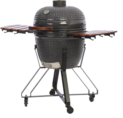 Grill qeramik TunaBone Kamado Classic 23", 51.5 cm, me qymyr, gri