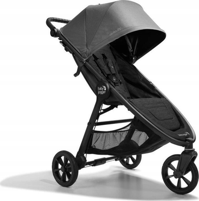 Karrocë bebe Baby Jogger City Mini GT2, 3 rrota, palosje me një dorë, gri
