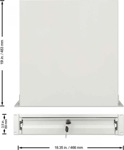 Sirtar magazinimi Intellinet 19", 2U, 466mm thellësi, gri
