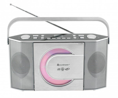 Radio CD player Soundmaster RCD1755SI, FM stereo, CD MP3, ngjyrë argjend