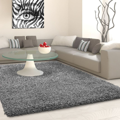 Tapet Ayyildiz Carpets Life Shaggy 1500, push i lartë, drejtkëndor, gri