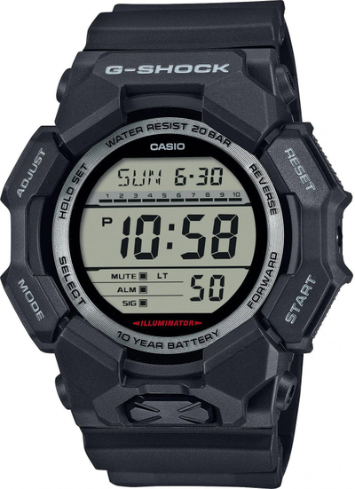 Orë digjitale Casio GD-010-1A1ER, për burra, e zezë