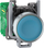 Buton pa tela Schneider Electric Harmony XB4R ZB4RTA6, transmetues pa bateri, metalik, blu
