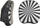 Paw trajnimi Evolution TL-240HBBL, 18.5 x 18.5 cm, lëkurë sintetike, bardh e zi