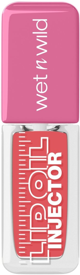 Vaj për buzë Wet n Wild Lip Oil Injector Just A Hint, shkëlqim i lartë, efekt volumizues, rozë