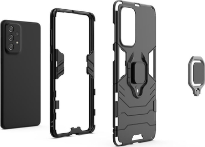 Mbrojtëse telefoni Ring Armor për Samsung Galaxy A73, me holder, magnet, e zezë