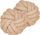 Set jastëkësh për zbukurim AKOLA Boucle Knot, 2 copë, 31 x 31 cm, bezhë