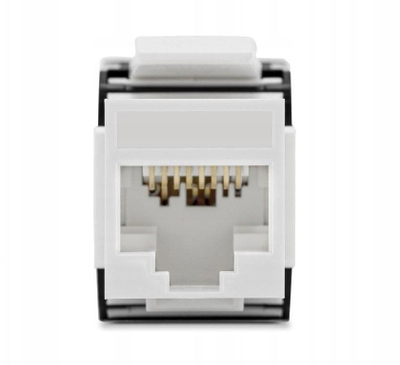 Modul RJ45 Keystone CCAS K6A UTP, Cat 6A, pa vegla, gri