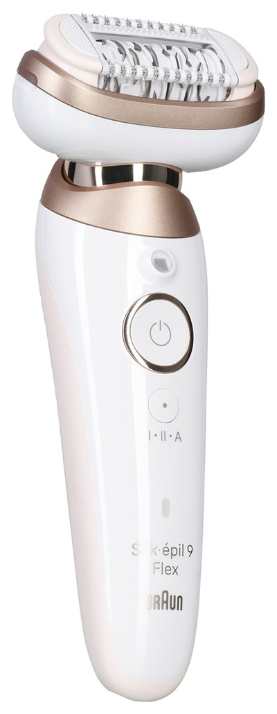 Epilatori Braun Silk-épil 9 Flex 9-360 3D, 40 pinceta, i bardhë me rozë