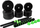 Set hantelash dhe shufre SMJ Sport BR020, 20kg, i zi me jeshile