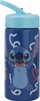 Shishe uji Stor Stitch Palms, 410 ml, me pipë dhe me dorezë, blu lejla