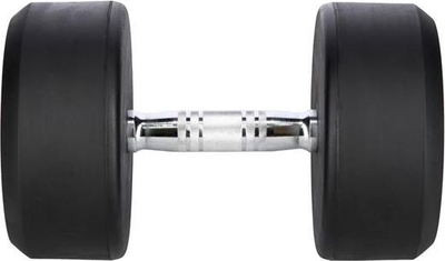 Hantelë HMS HG PRO 30, 30 kg, e veshur me gomë, e zezë