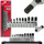 Set çelësash goditës Hikoki, 11 copë, 3/8", profil gjashtëkëndor