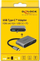 Docking station USB C Delock 64074, HDMI VGA, USB 3.0, gri