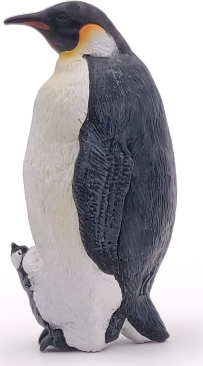 Figurinë lodër Papo Emperor Penguin 50033, e pikturuar me dorë, plastikë e mirë, bardh e zi