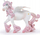 Figurine lodër PAPO Enchanted Pegasus, plastike, për fëmijë, rozë e bardhë