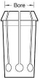 Kapëse freze DeWalt DW624 DW625, 10mm, metal, ngjyrë argjendi