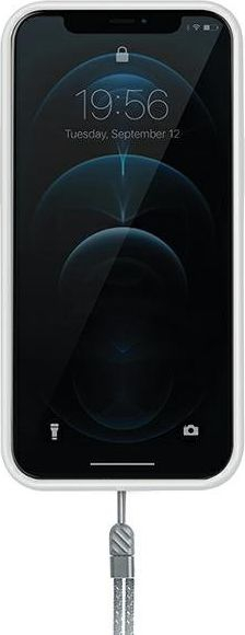 Mbulesë telefoni Uniq Heldro iPhone 12 12 Pro 6.1", rrip FlexGrip, antimikrobiale, e bardhë