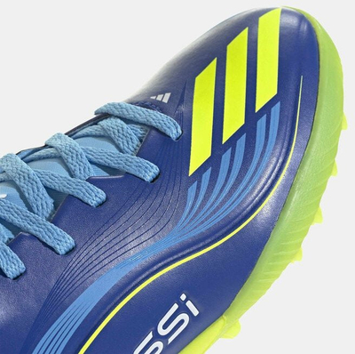 Këpucë futbolli Adidas F50 Messi League Jr TF JR4426, për bar sintetik, për kalamaj
