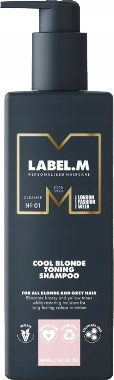 Shampo për flokë biond Label.m Cool Blonde, 300 ml