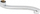 Derdhëse rubineti Hydroland Spout Type S W220S, 220mm, krom