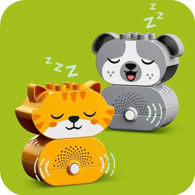 Set lodër LEGO® DUPLO® 10977 My first puppy and kitten making sounds, 22 pjesë