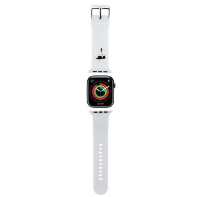 Rrip ore Apple Karl Lagerfeld Karl Head NFT, silikon, për Apple Watch 42/44, i bardhë
