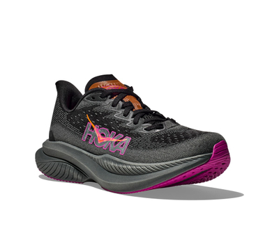 Atlete për gra Hoka Mach 6, tekstil, të zeza fuchsia