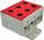 Klemë shine INCOBEX ELPLAST Rail Connector, 3 pole, 35mm², e kuqe