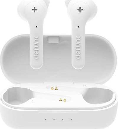 Kufje pa tela Defunc True Basic, in-ear, të bardha