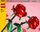 Set ndërtimi LEGO Iconic Roses 40460, 120 copa, 8+, i kuq