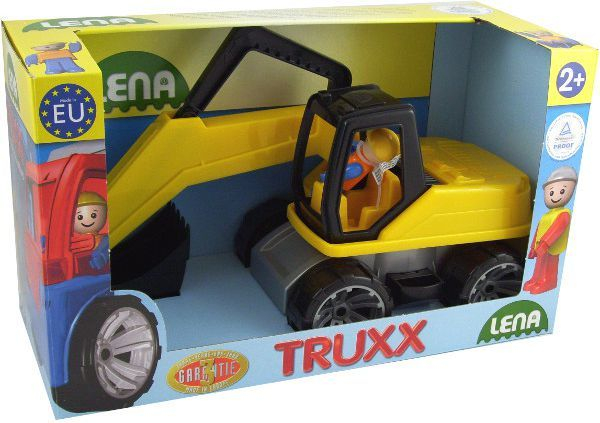 Lodër për fëmijë Lena TRUXX BACKHOE, i verdhë