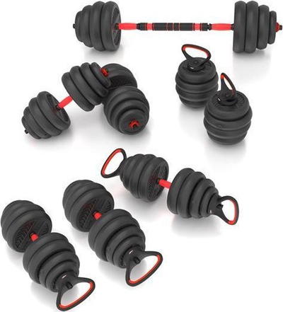 Set peshash HMS SGN140, 6 në 1, 40kg, ngjyrë e zezë
