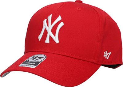 Детска бејзбол капа 47 Brand MLB New York Yankees B-RAC17CTP-RD, памук, прилагодлива, црвена