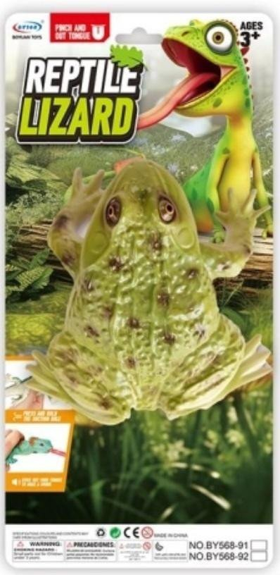 Lodër bretkosë EDUKAMP, gjuhë që tërhiqet, 15cm, jeshile