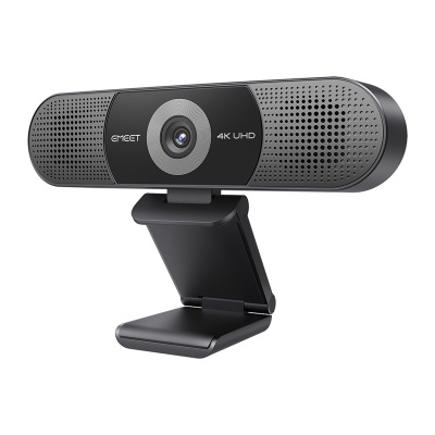 Webcam eMeet SmartCam C980 Pro 4K, gjithçka në një, 4 mikrofona, i zi