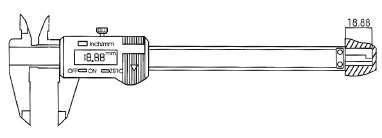 Kalibër dixhital Kraftwerk, 150 mm/0-6"