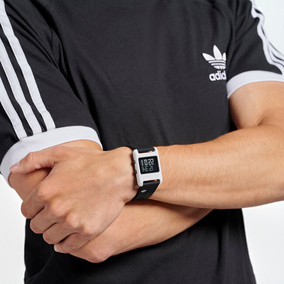 Orë digjitale Adidas Originals Retro Pop AOST23567, unisex, e zezë