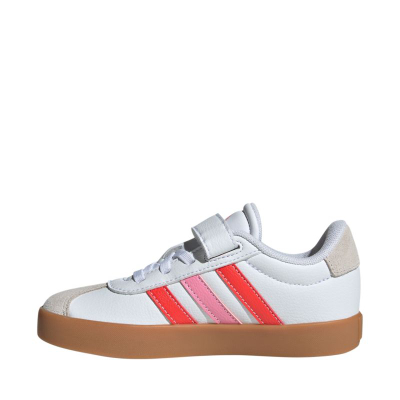 Atlete për kalamaj Adidas VL Court 3.0 Jr JH6318, lëkurë natyrale, mbyllje me shirit ngjitës, të bardha