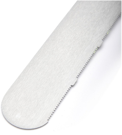 Spatulë pasticerie deBUYER FK Officium, 25cm, inox, dorezë e zezë